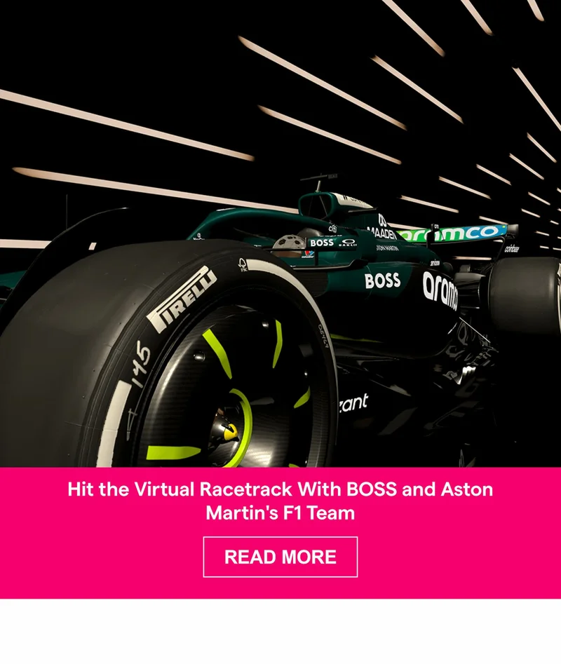 Hit the Virtual Racetrack With BOSS and Aston Martin's F1 Team