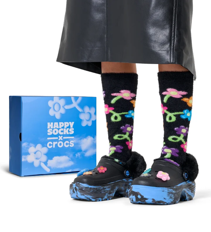 Happy Socks x Crocs - Balloon Flower Stomp Lined Clog