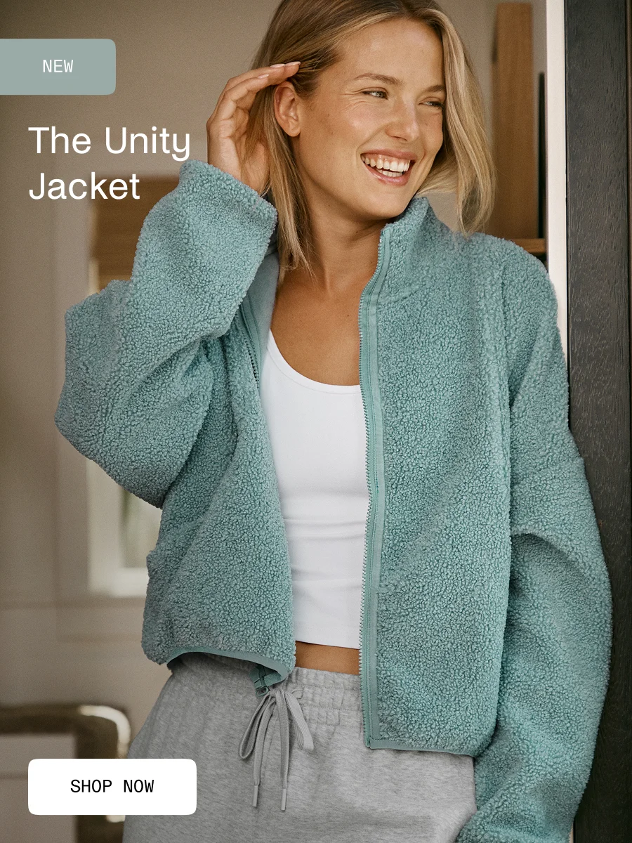 Unity Zip Jacket in Misty Blue
