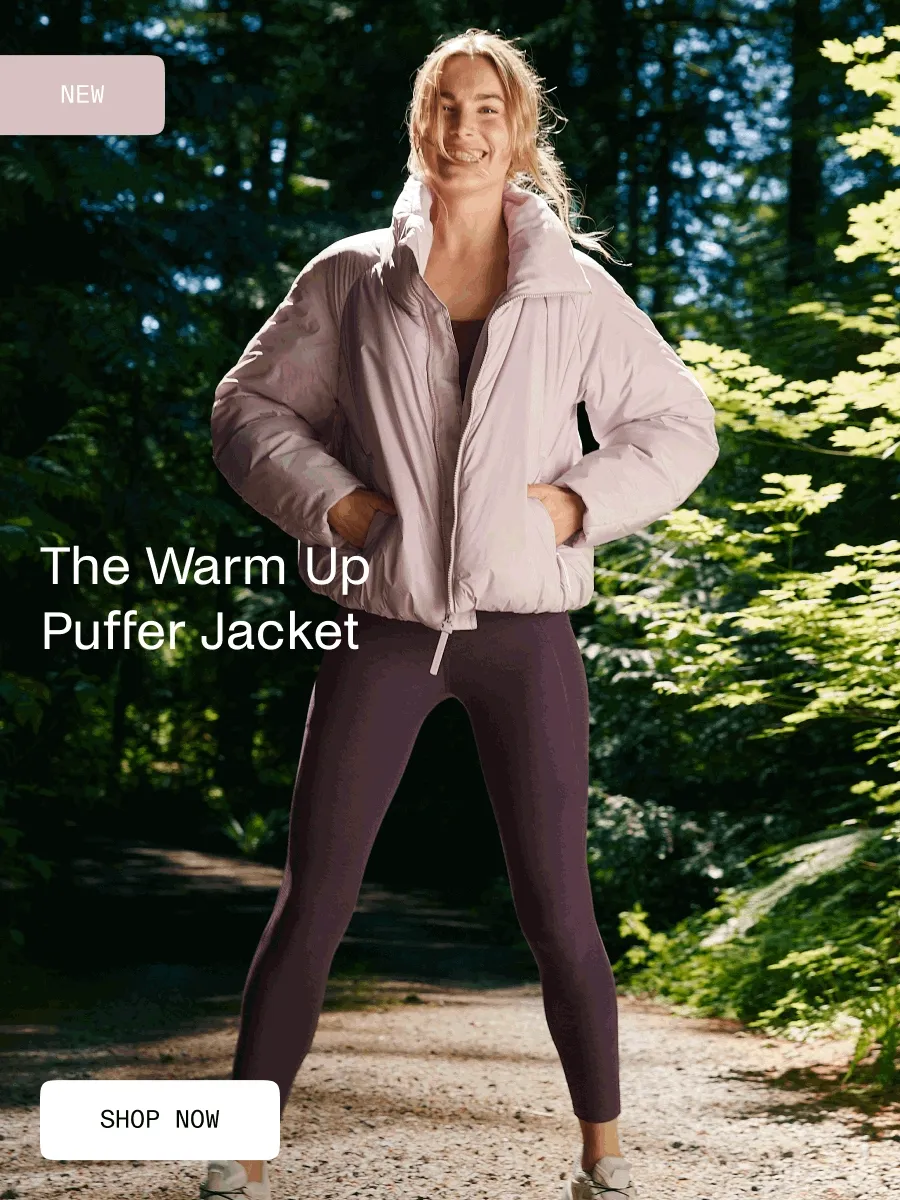 Warm Up Puffer Jacket in Pale Pink