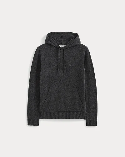 Image | The Felted Merino Hoodie | Charcoal