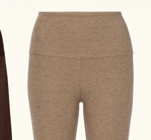 Spacedye Caught In The Midi High Waisted Legging in Sand Swept Heather