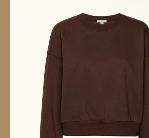 LuxeFleece Crewneck Sweatshirt in Espresso