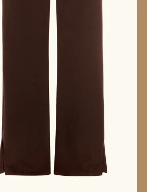 LuxeFleece Wide Leg Pant in Espresso