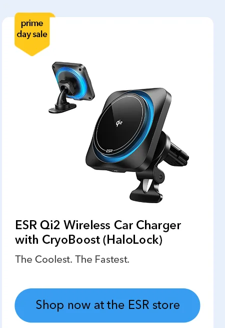 "ESR Qi2 Wireless Car Charger with CryoBoost (HaloLock) "
