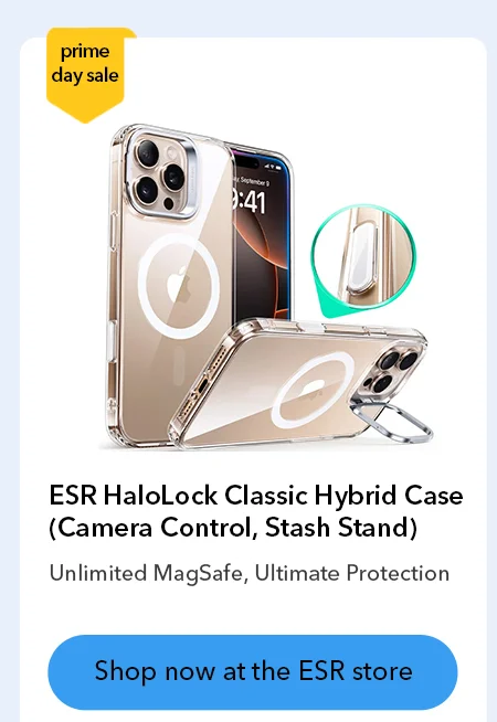 ESR HaloLock Classic Hybrid Case (Camera Control, Stash Stand)