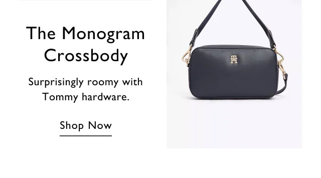 The monogram crossbody Surprisingly roomy with Tommy hardware. Shop Now