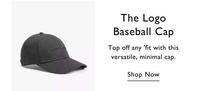 The logo baseball cap Top off any 'fit with this versatile, minimal cap. Shop now'