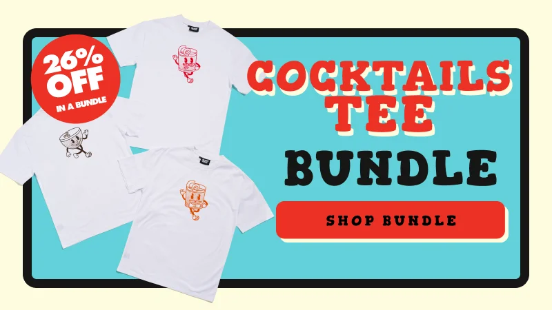 Cocktails 3 tee bundle