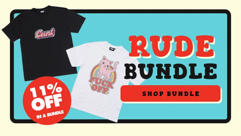 Rude slogan 2 tee bundle