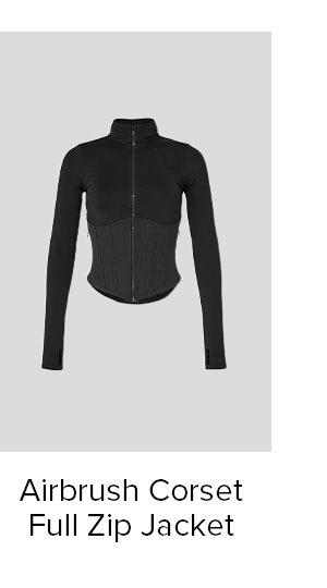 AIRBRUSH CORSET FULL ZIP JACKET