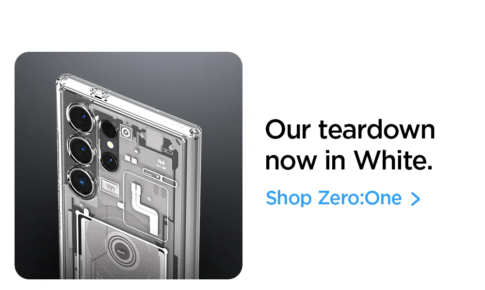 Our teardown now in White. Shop Galaxy S24 and Galaxy S24 Ultra Case Zero:One.