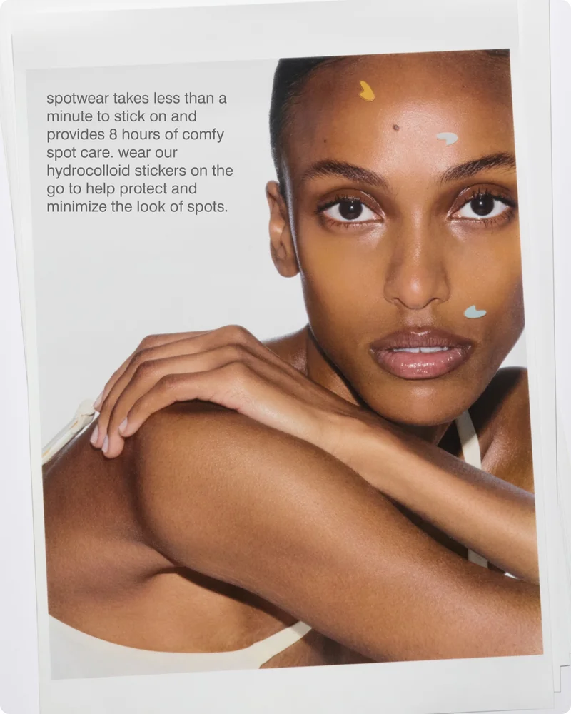 spotwear takes less than a minute to stick on and provides 8 hours of comfy spot care. wear our hydrocolloid stickers on the go to help protect and minimize the look of spots.