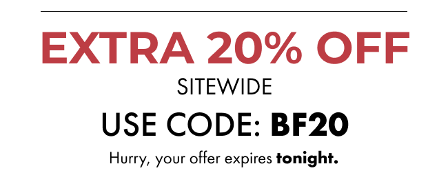 Extra 20% off sitewide