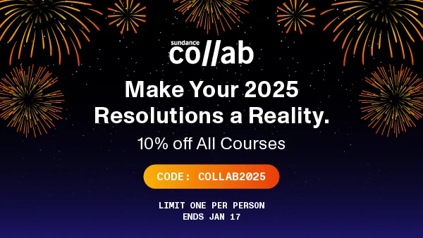 Make Your 2025 Resolutions a Reality. 10% Off All Courses. Code: discount code. Limit one per person; ends January 17.