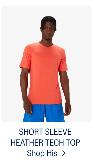 Short Sleeve Heather Tech Top