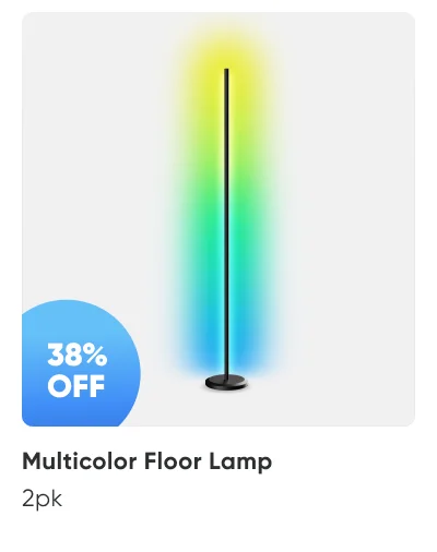 multicolor floor lamp