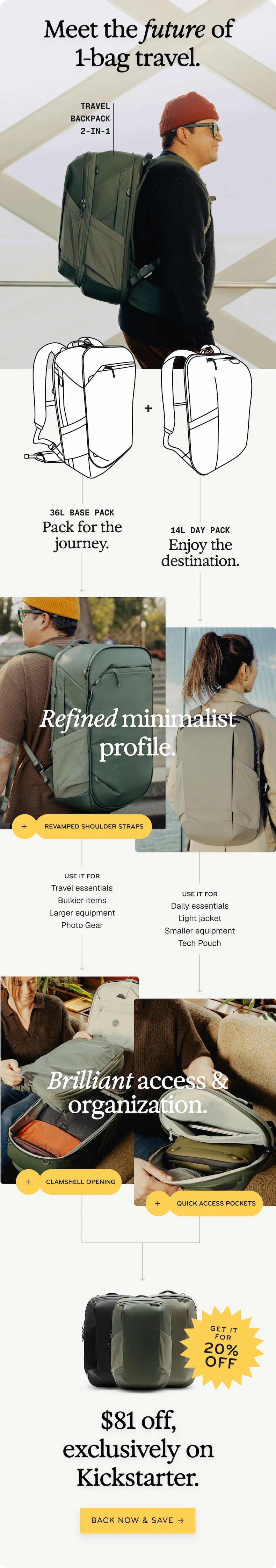 Meet the future of 1-bag travel.