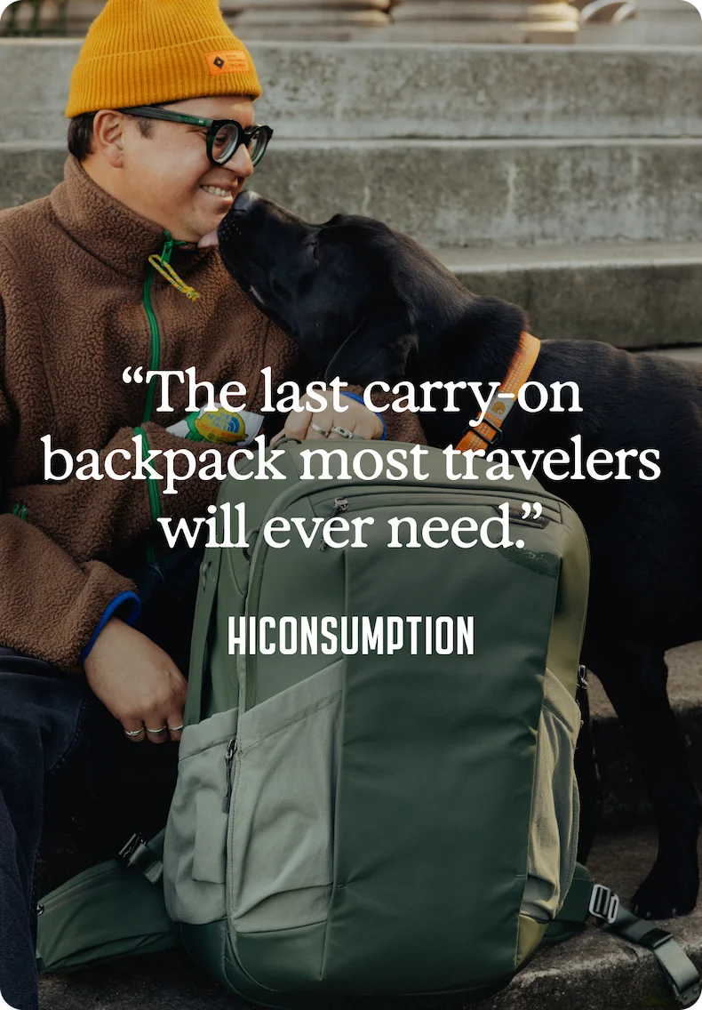 The last carry on backpack you'll ever need.