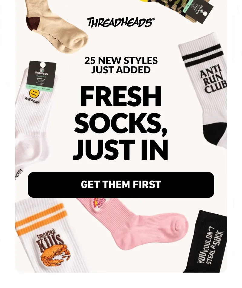Fresh socks, just in