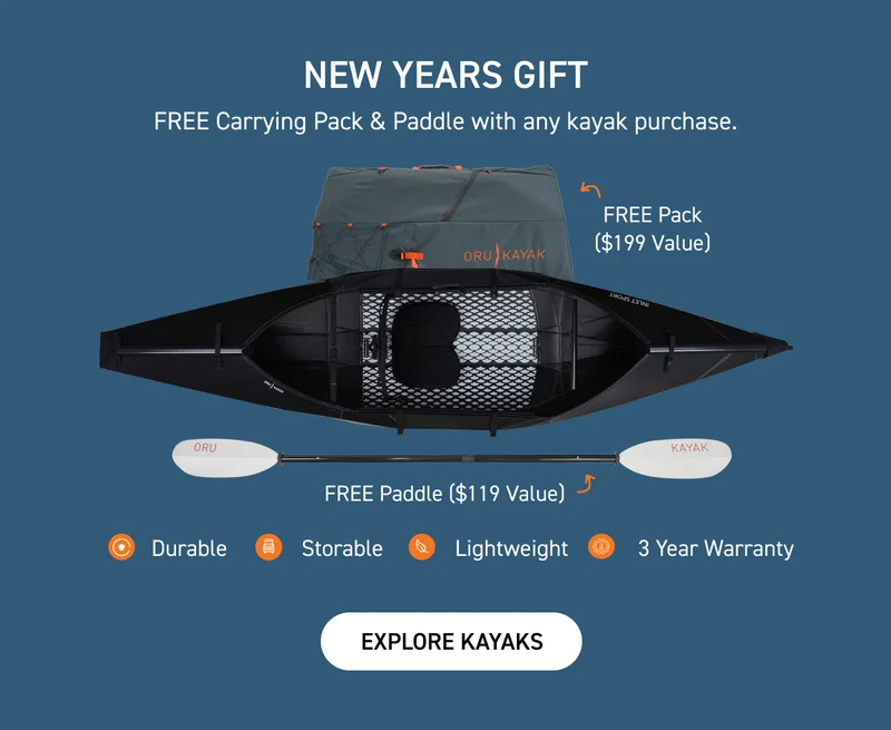 Free Carrying Pack + Paddle with any kayak purchase ($318 value) Free Carrying Pack + Paddle with any kayak purchase ($318 value)