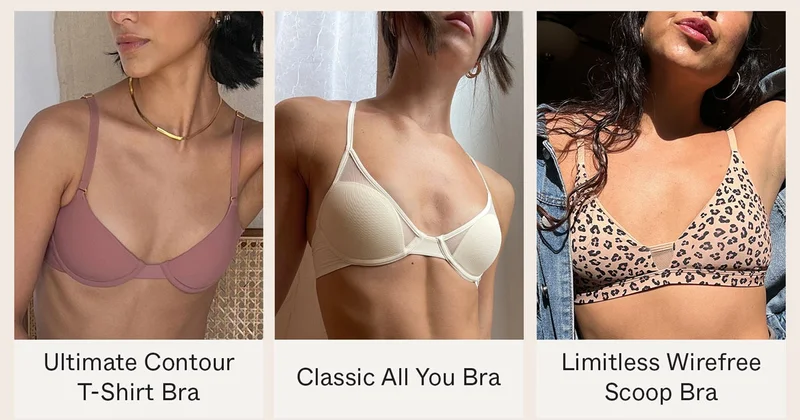Ultimate Contour T-Shirt Bra. Classic All You Bra. Limitless Wirefree Scoop Bra.
