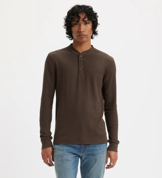 SHOP THE LONG SLEEVE THERMAL HENLEY