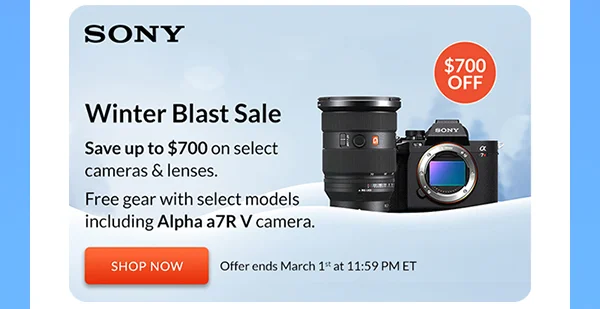 SONY | Winter Blast Sale | Shop Now