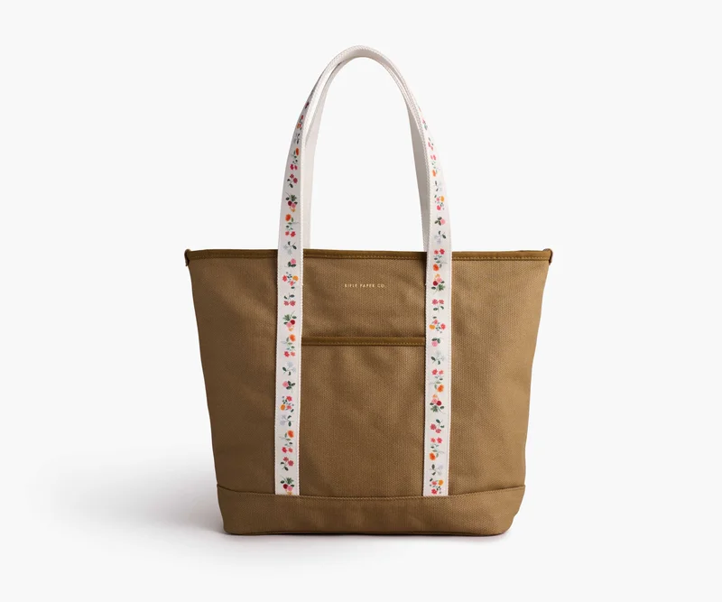 Image of Canvas Carry All - Ditsy Dahlia