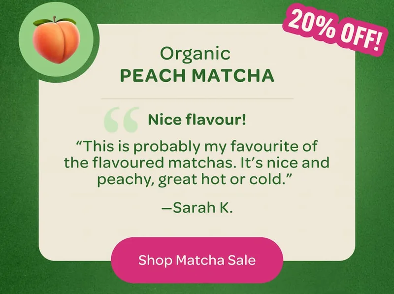 Organic Peach Matcha