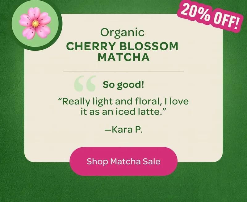 Organic Cherry Blossom Matcha