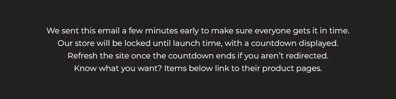 Tap to shop fresh restocks of some of our bestselling items from Very Cool x Minecraft      Note: Site will be locked until launch time. Refresh page once  the countdown ends if you aren’t redirected automatically.