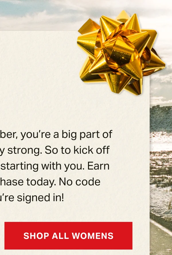 Our gift to you. Double the points for our loyalty program members.