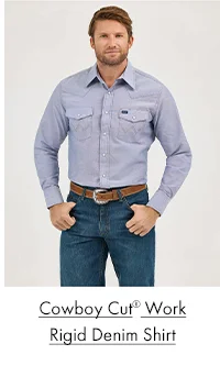 Cowboy Cut Work Rigid Denim Shirt