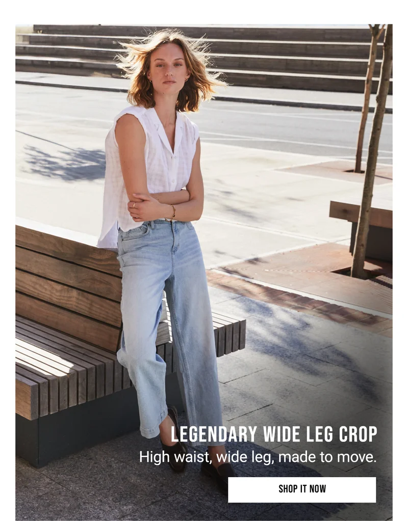 Legendary Wide Leg Crop High waist, wide leg, made to move. Shop it Now