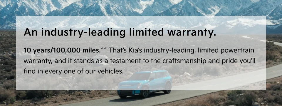 An industry-leading limited warranty.