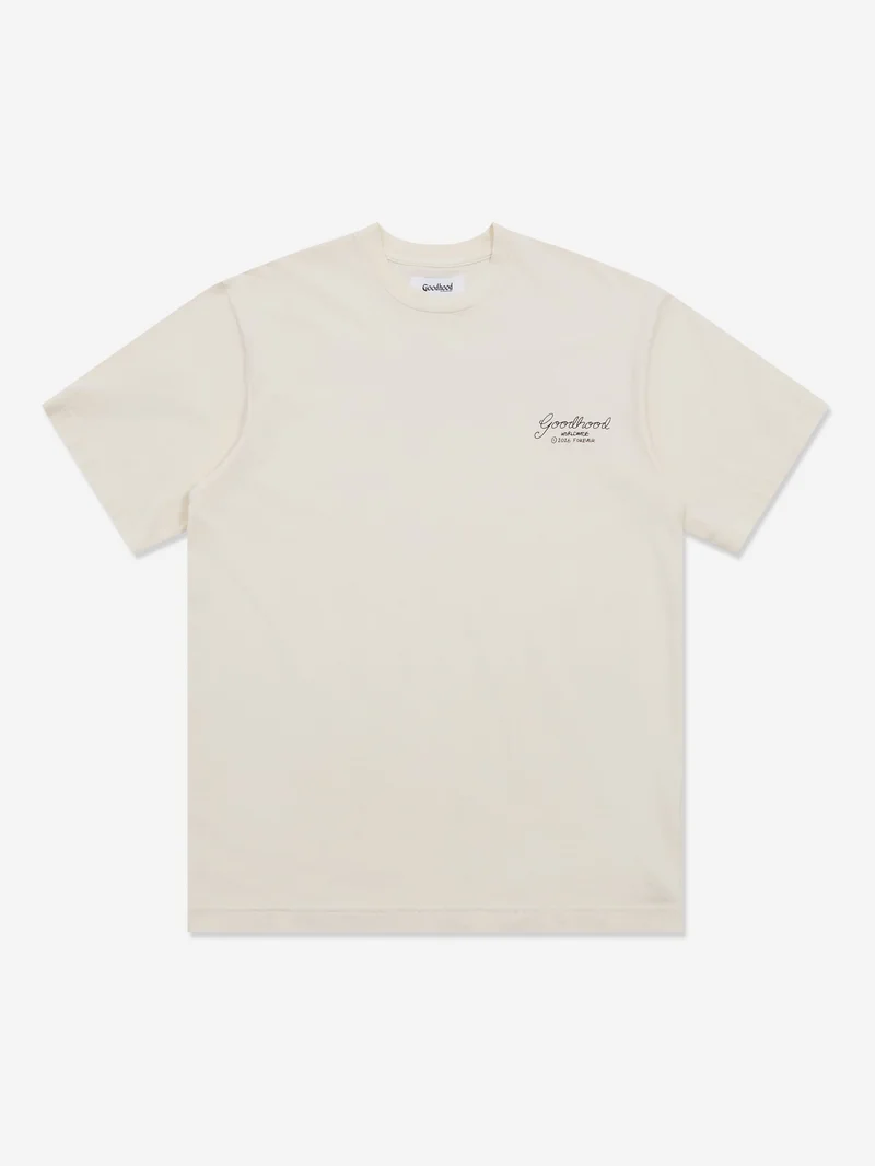 Image of Goodhood Worldwide Follow The Script T-Shirt - Off-White