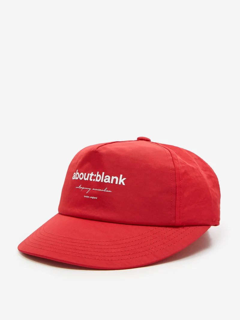 Image of about:blank Box Cap - Red/White