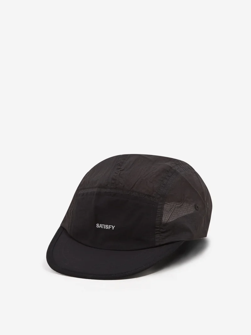 Image of Satisfy Rippy Trail Cap - Black