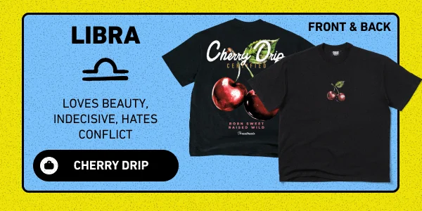 Cherry Drip Oversized Tee