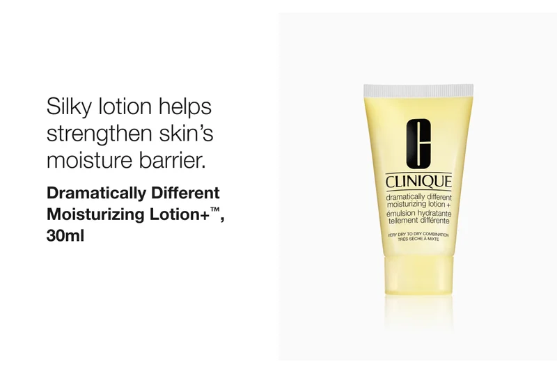 Silky lotion helps strengthen skin’s moisture barrier. | Dramatically Different Moisturizing Lotion+™, 30ml