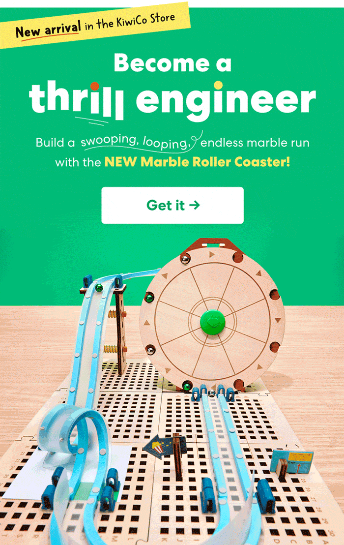 New arrival in the KiwiCo Store: Marble Roller Coaster