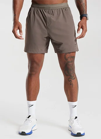 STUDIO 6'' SHORTS. Camo Brown.