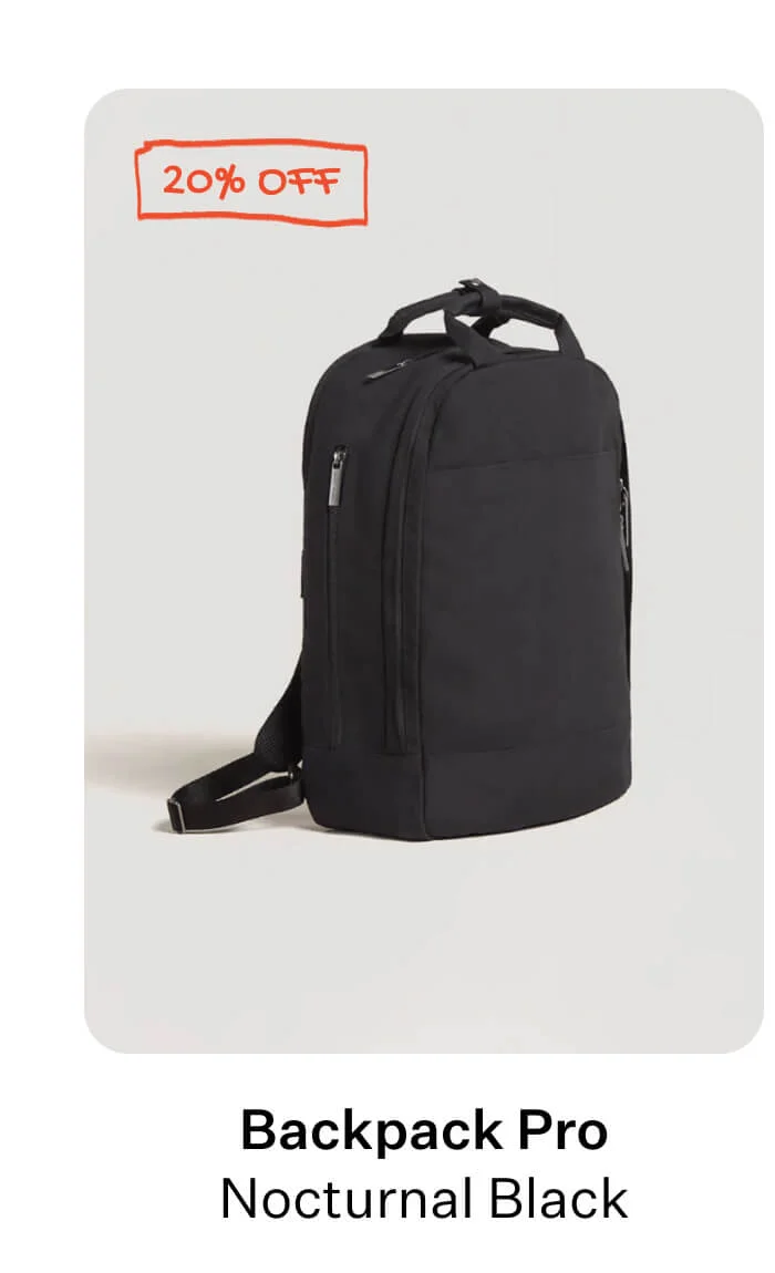 Backpack Pro - Nocturnal Black