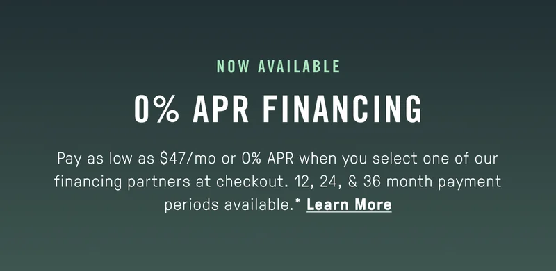 Financing available