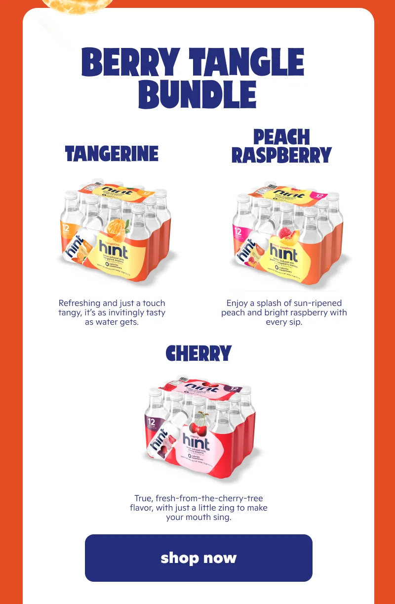 Berry Tangle Bundle: Tangerine, Peach Raspberry, Cherry