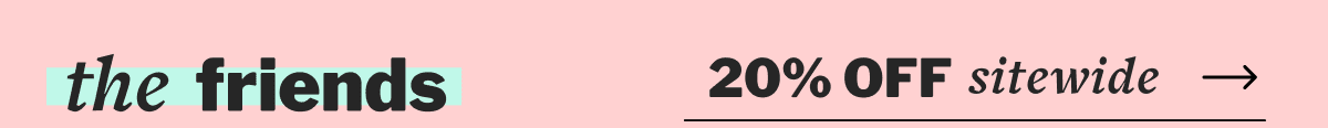 20% OFF sitewide