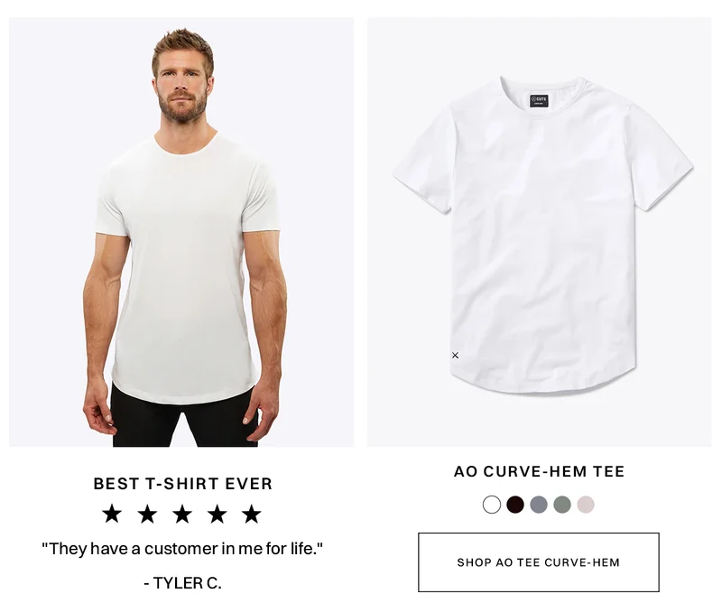 AO Curve- Hem Tee