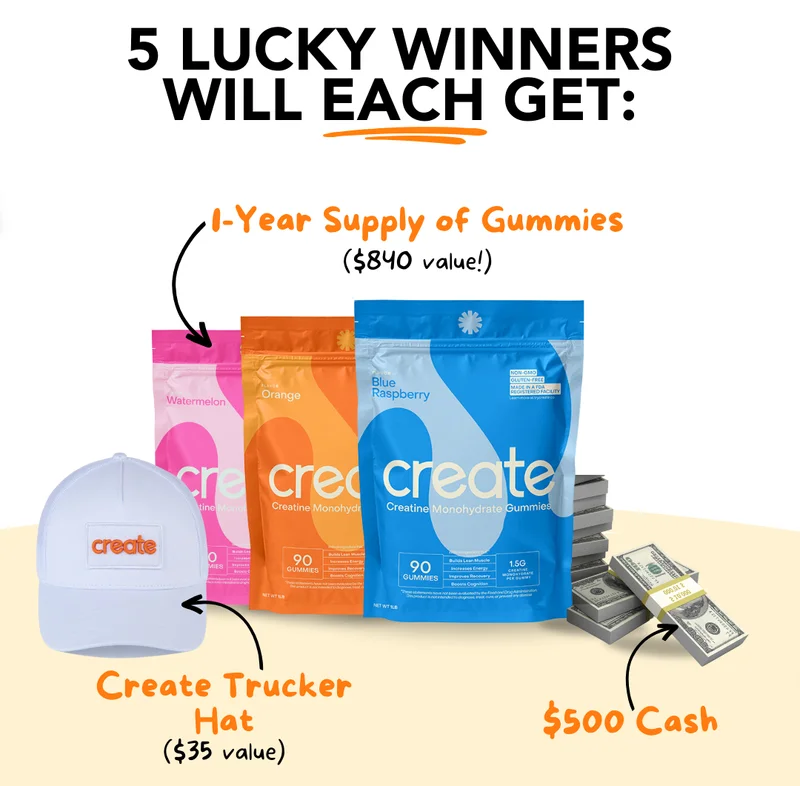 5 Lucky Winners Each Get An Amazing Prize...