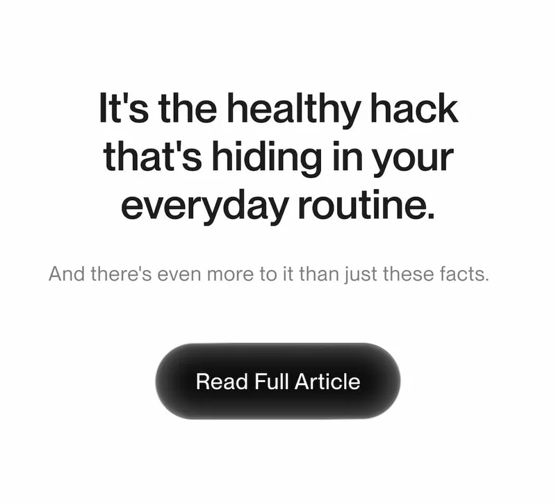 It’s the healthy hack hiding in your everyday routine. Read full article.